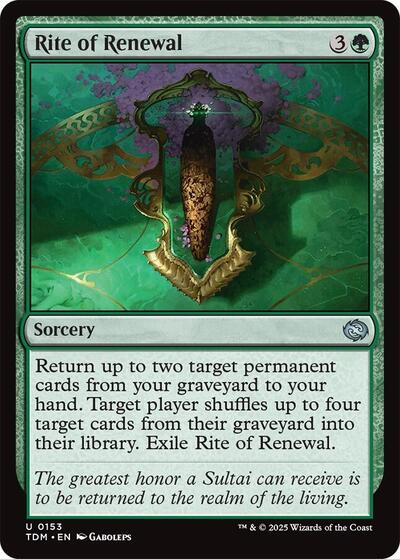 Rite of Renewal (Tarkir: Dragonstorm) Near Mint Foil