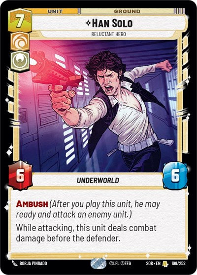 Han Solo Relunctant Hero (Spark of Rebellion) Near Mint Foil