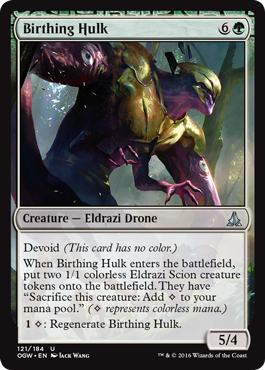 Birthing Hulk (Oath of the Gatewatch) Light Play Foil