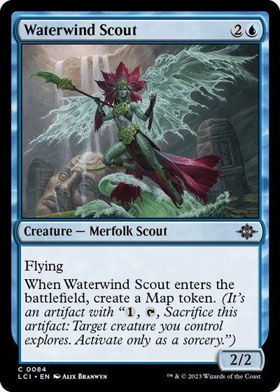 Waterwind Scout (The Lost Caverns of Ixalan) Medium Play