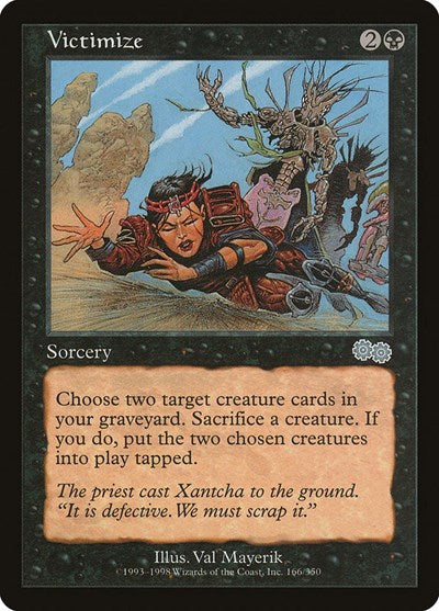 Victimize (Urza's Saga) Light Play