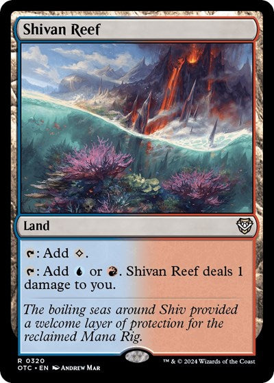Shivan Reef (Commander: Outlaws of Thunder Junction) Light Play