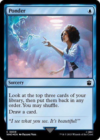 Ponder (Surge Foil) (Universes Beyond: Doctor Who) Light Play Foil