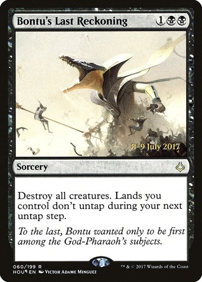 Bontu's Last Reckoning (Promos: Prerelease Cards) Medium Play Foil