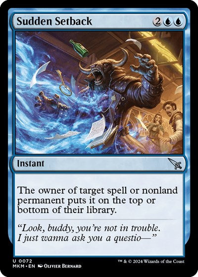 Sudden Setback (Murders at Karlov Manor) Near Mint Foil