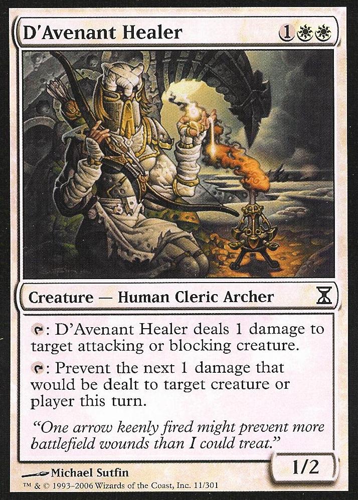 D'Avenant Healer (Time Spiral) Medium Play Foil