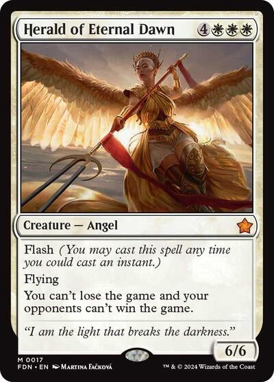 Herald of Eternal Dawn (Foundations) Near Mint Foil