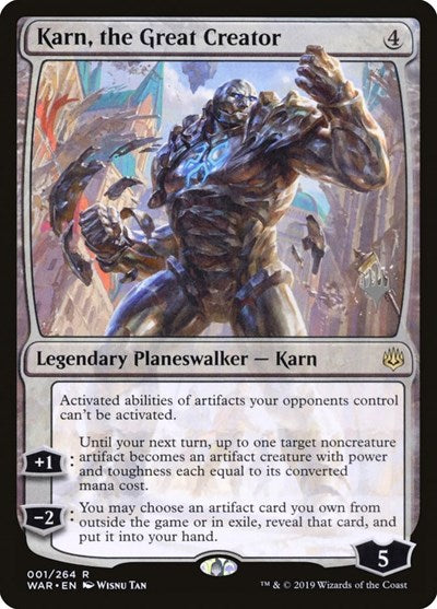 Karn, the Great Creator (Promo Pack: Theros Beyond Death) Light Play