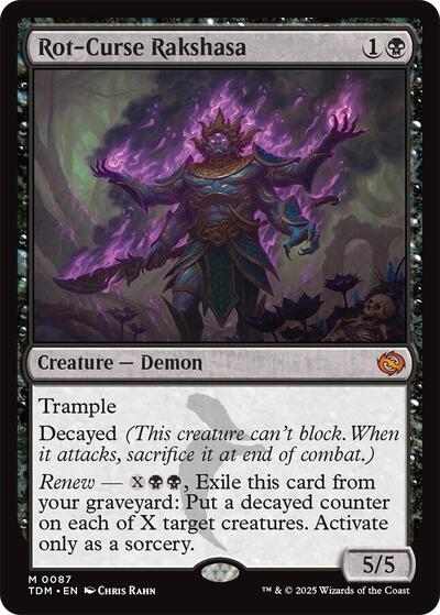 Rot-Curse Rakshasa (Tarkir: Dragonstorm) Near Mint Foil