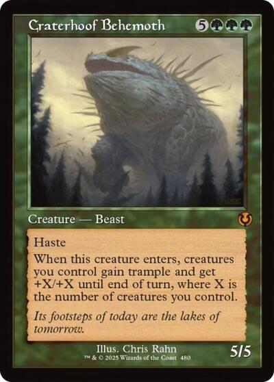 Craterhoof Behemoth (Retro Frame) (Innistrad Remastered) Near Mint