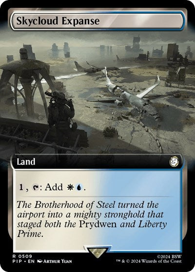 Skycloud Expanse (Extended Art) (Universes Beyond: Fallout) Light Play Foil