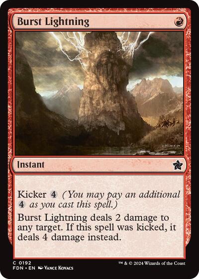 Burst Lightning (Foundations) Medium Play