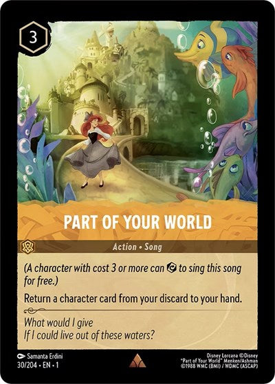 Part of Your World (The First Chapter) Near Mint Cold Foil