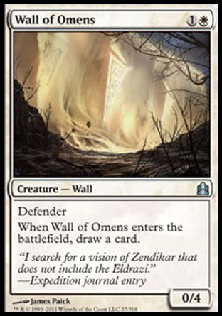 Wall of Omens (Commander) Medium Play