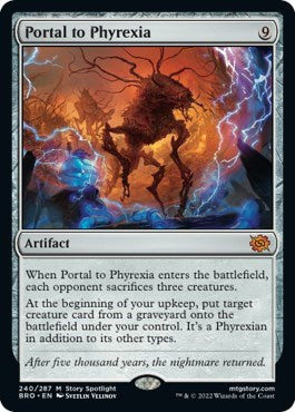Portal to Phyrexia (The Brothers' War) Damaged / Poor Foil