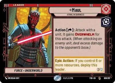 Maul A Rival in Darkness (Twilight of the Republic) Near Mint