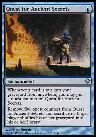 Quest for Ancient Secrets (Zendikar) Light Play