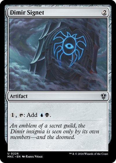 Dimir Signet (Commander: Murders at Karlov Manor) Light Play