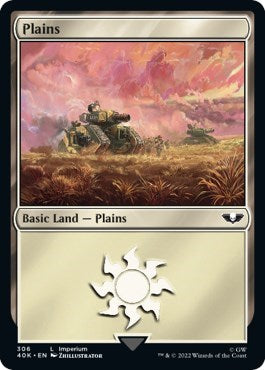 Plains (306) (Universes Beyond: Warhammer 40K) Light Play