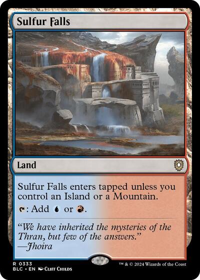 Sulfur Falls (Commander: Bloomburrow) Medium Play