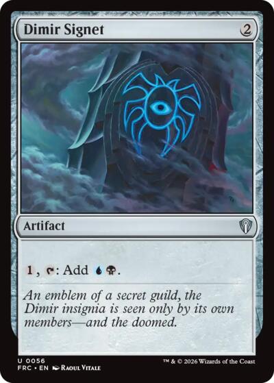 Dimir Signet (Commander: Reality Fracture) Near Mint