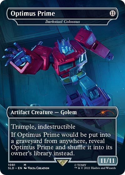 Optimus Prime - Darksteel Colossus (Secret Lair) Light Play