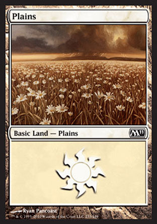 Plains (233) (Magic 2011 Core Set) Medium Play