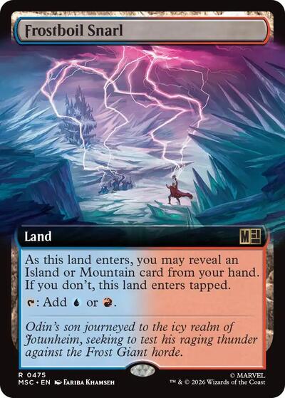 Frostboil Snarl (Extended Art) (Commander: Marvel Super Heroes) Near Mint