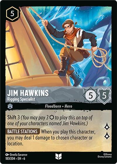 Jim Hawkins - Rigging Specialist (Azurite Sea) Near Mint