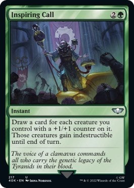 Inspiring Call (Surge Foil) (Universes Beyond: Warhammer 40K) Near Mint Foil