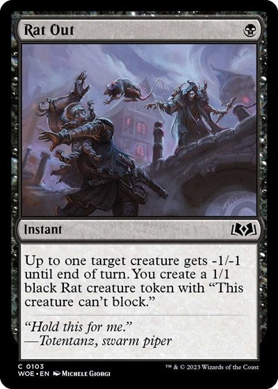 Rat Out (Wilds of Eldraine) Near Mint Foil