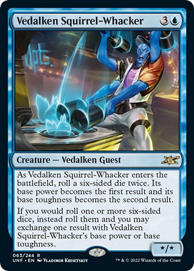 Vedalken Squirrel-Whacker (Unfinity) Near Mint Foil