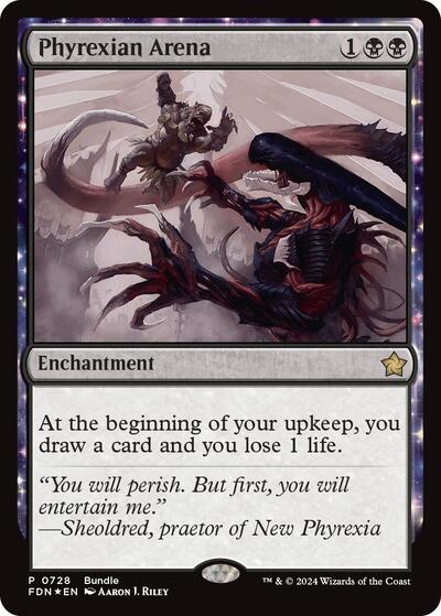 Phyrexian Arena (FDN Bundle) (Promos: Unique and Miscellaneous) Near Mint Foil