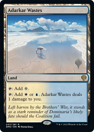 Adarkar Wastes (Promo Pack: Dominaria United) Light Play Foil