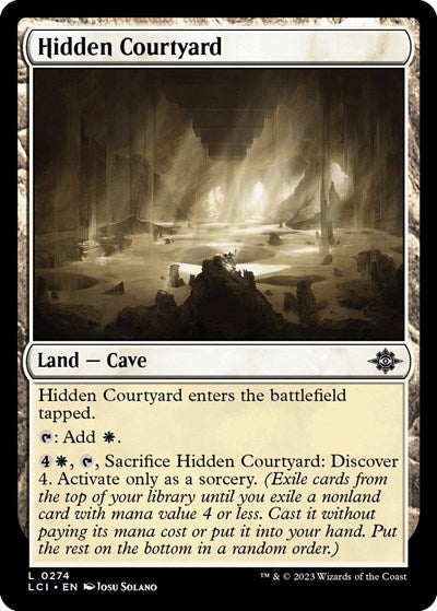 Hidden Courtyard (The Lost Caverns of Ixalan) Light Play Foil