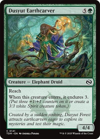 Dusyut Earthcarver (Tarkir: Dragonstorm) Near Mint Foil