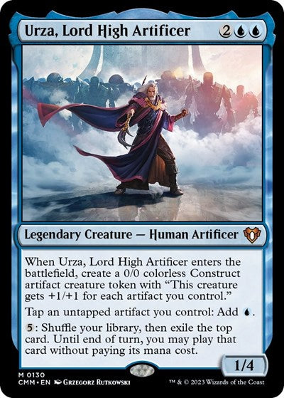 Urza, Lord High Artificer (Commander Masters) Light Play