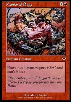 Maniacal Rage (Invasion) Medium Play Foil