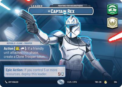 Captain Rex Fighting For His Brothers (Showcase) (Twilight of the Republic) Near Mint Foil