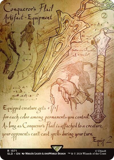 Conqueror's Flail (Rainbow Foil) (Secret Lair) Near Mint Foil