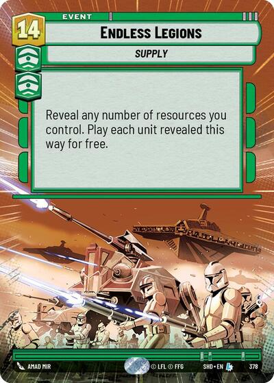 Endless Legions (Hyperspace) (Shadows of the Galaxy) Near Mint Foil