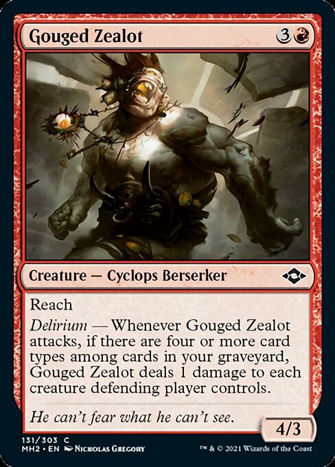 Gouged Zealot (Modern Horizons 2) Medium Play Foil