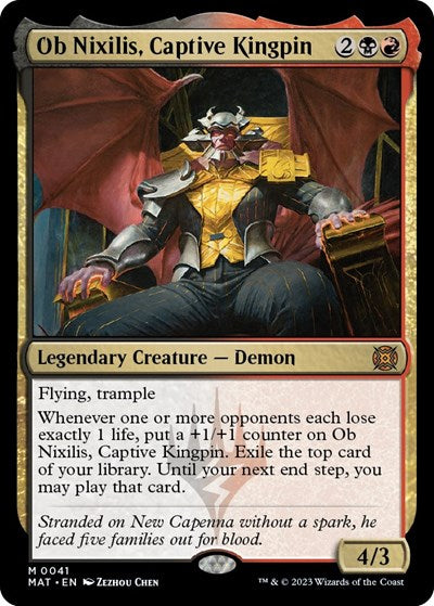 Ob Nixilis, Captive Kingpin (March of the Machine: The Aftermath) Near Mint Foil