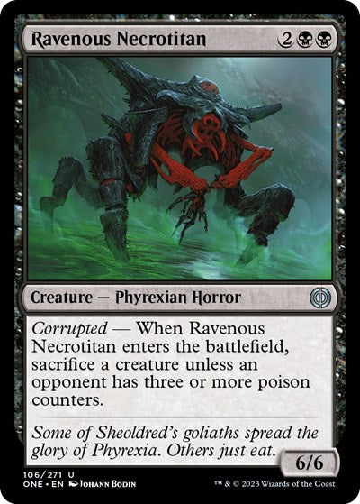 Ravenous Necrotitan (Phyrexia: All Will Be One) Near Mint Foil