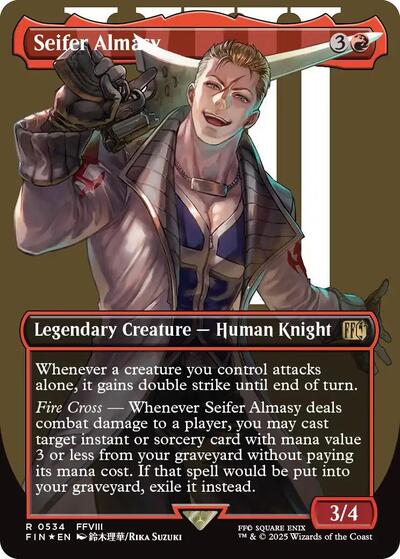 Seifer Almasy (Borderless) (Surge Foil) (Universes Beyond: FINAL FANTASY) Near Mint Foil