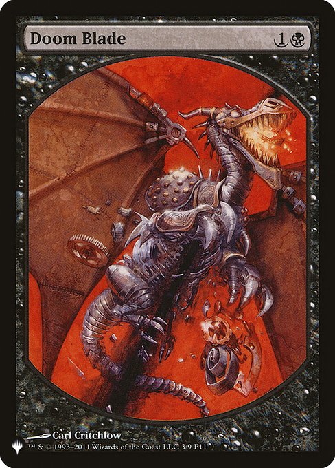 Doom Blade (The List) Light Play