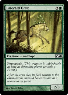Emerald Oryx (Magic 2010 Core Set) Medium Play Foil