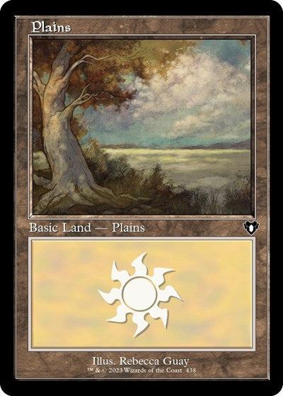 Plains (438) (Retro Frame) (Commander Masters) Light Play