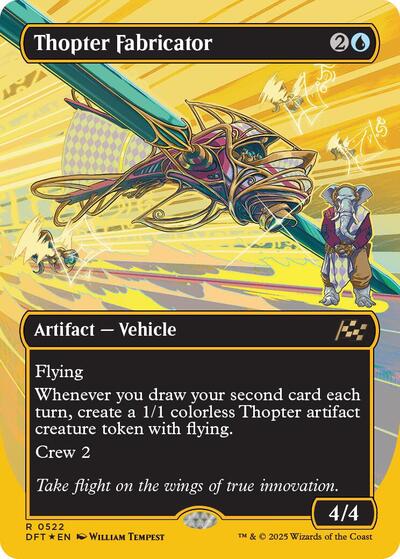 Thopter Fabricator (Borderless) (First-Place Foil) (Aetherdrift) Near Mint Foil