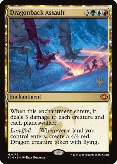Dragonback Assault (Promo Pack: Tarkir: Dragonstorm) Near Mint Foil